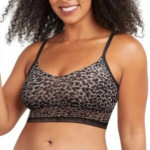 Maidenform All-Over Lace Longline Wirefree Crop Tank Bralette